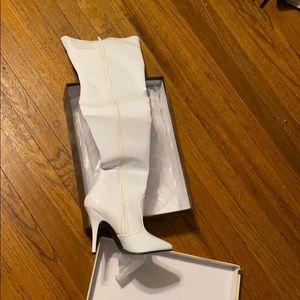White costume boots